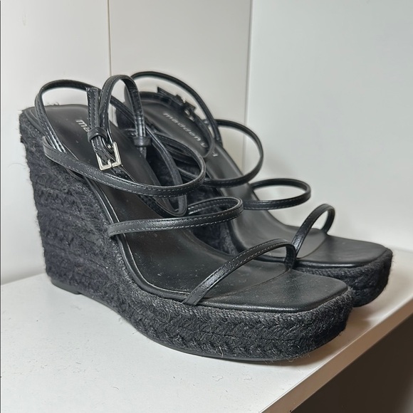 Madden Girl Black Strappy Heels - Picture 6 of 6